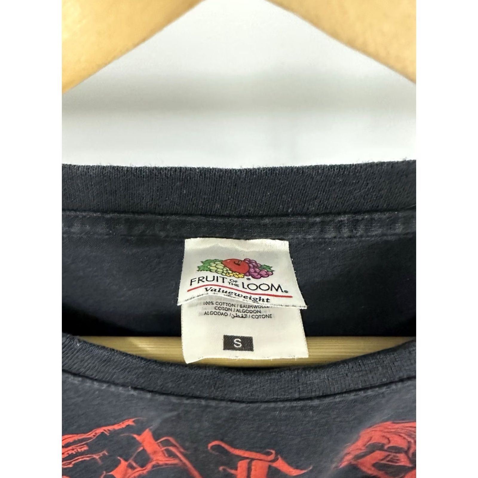 Fruit Of The Loom VTG Black Funeral Grim Medieval Vampiric Black Metal Long Sleeve Band T-Shirt S Mens Size US S / EU 44-46 / 1 - 3 Thumbnail