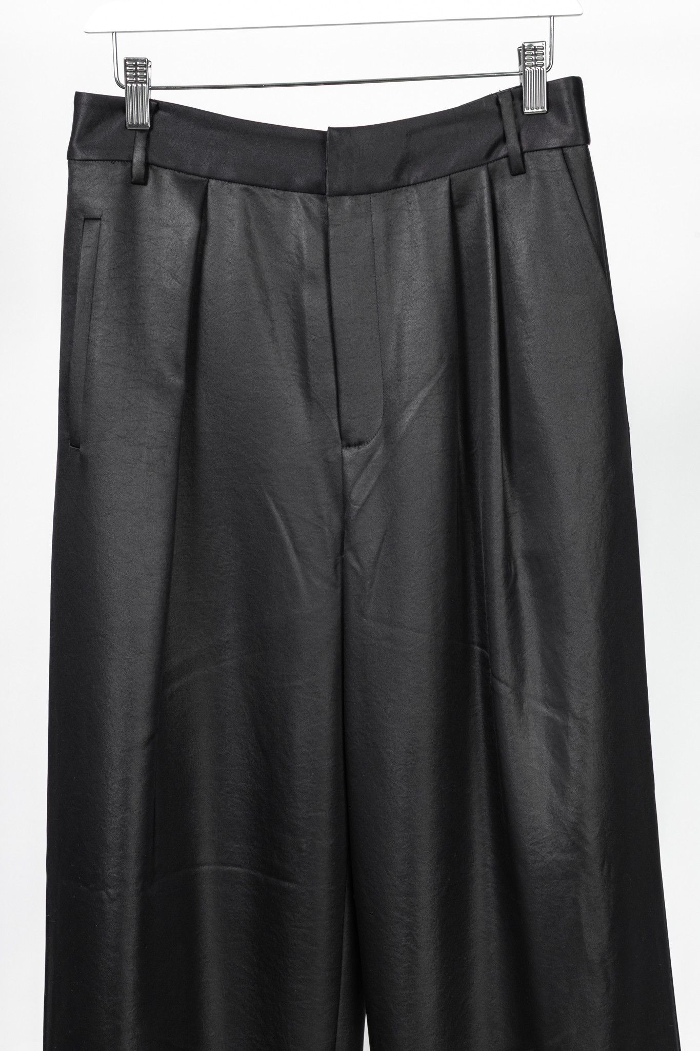 Tibi Tibi Stella Black Celia Drape Pants Size 27" / US 4 / IT 40 - 3 Thumbnail