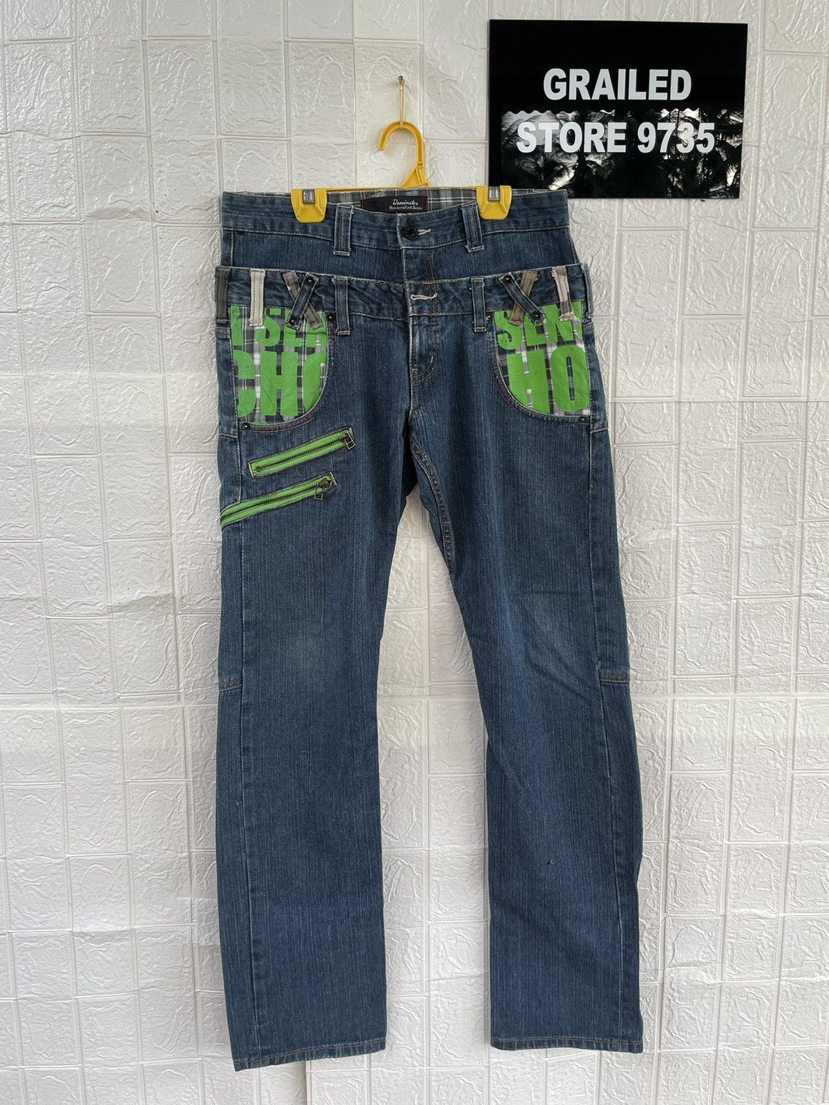 Japanese Brand Dominate Double Waist Streetwear Jeans Size US 32 / EU 48 - 1 Thumbnail