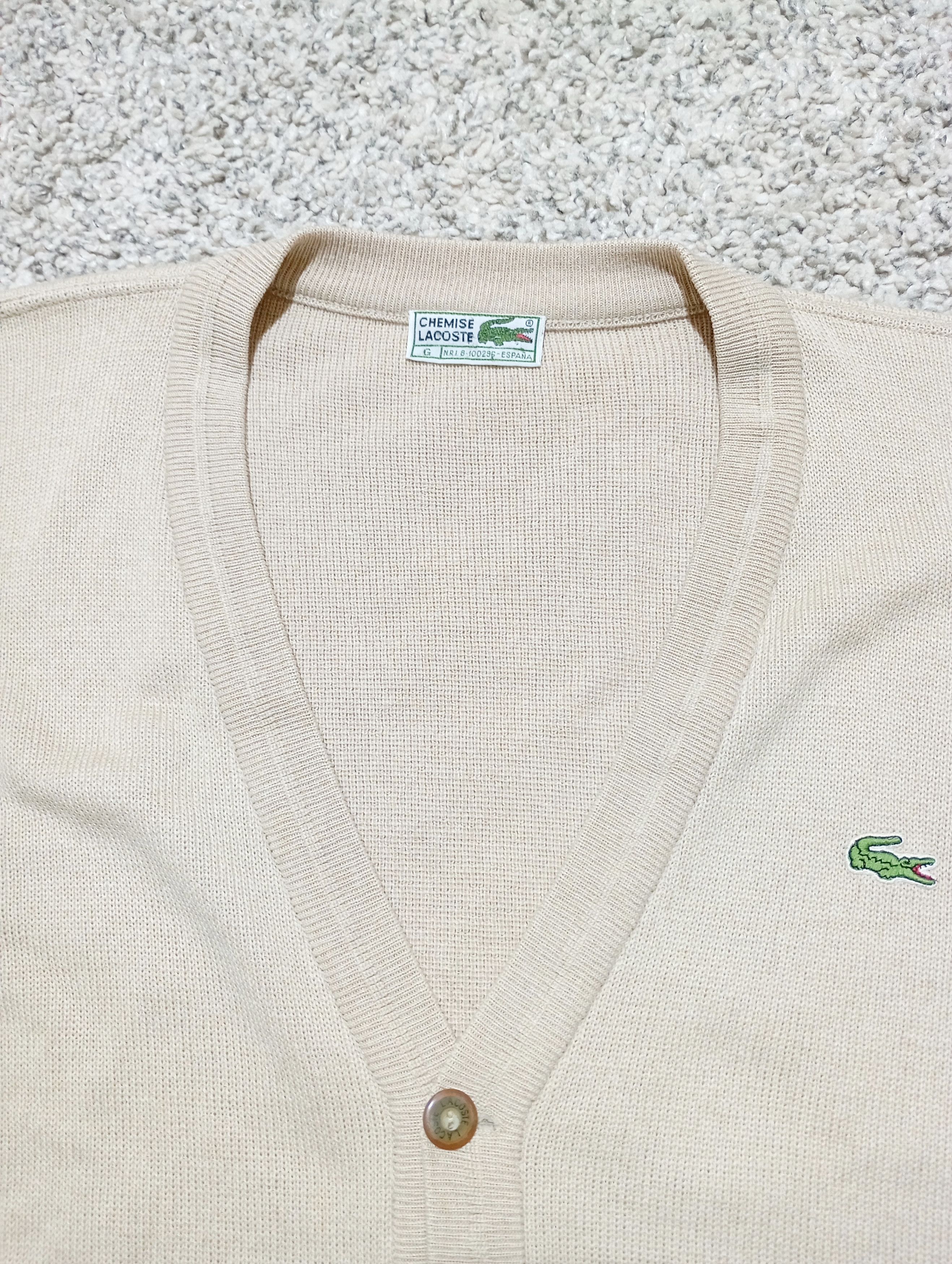 Lacoste Vintage Lacoste 90s Cardigan Sweater Old Money Style Size US L / EU 52-54 / 3 - 4 Thumbnail