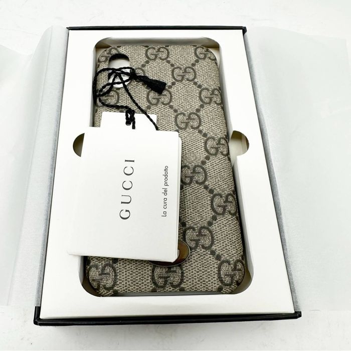 Gucci GUCCI GG Supreme Leather iPhone X Phone Case NWT | Grailed