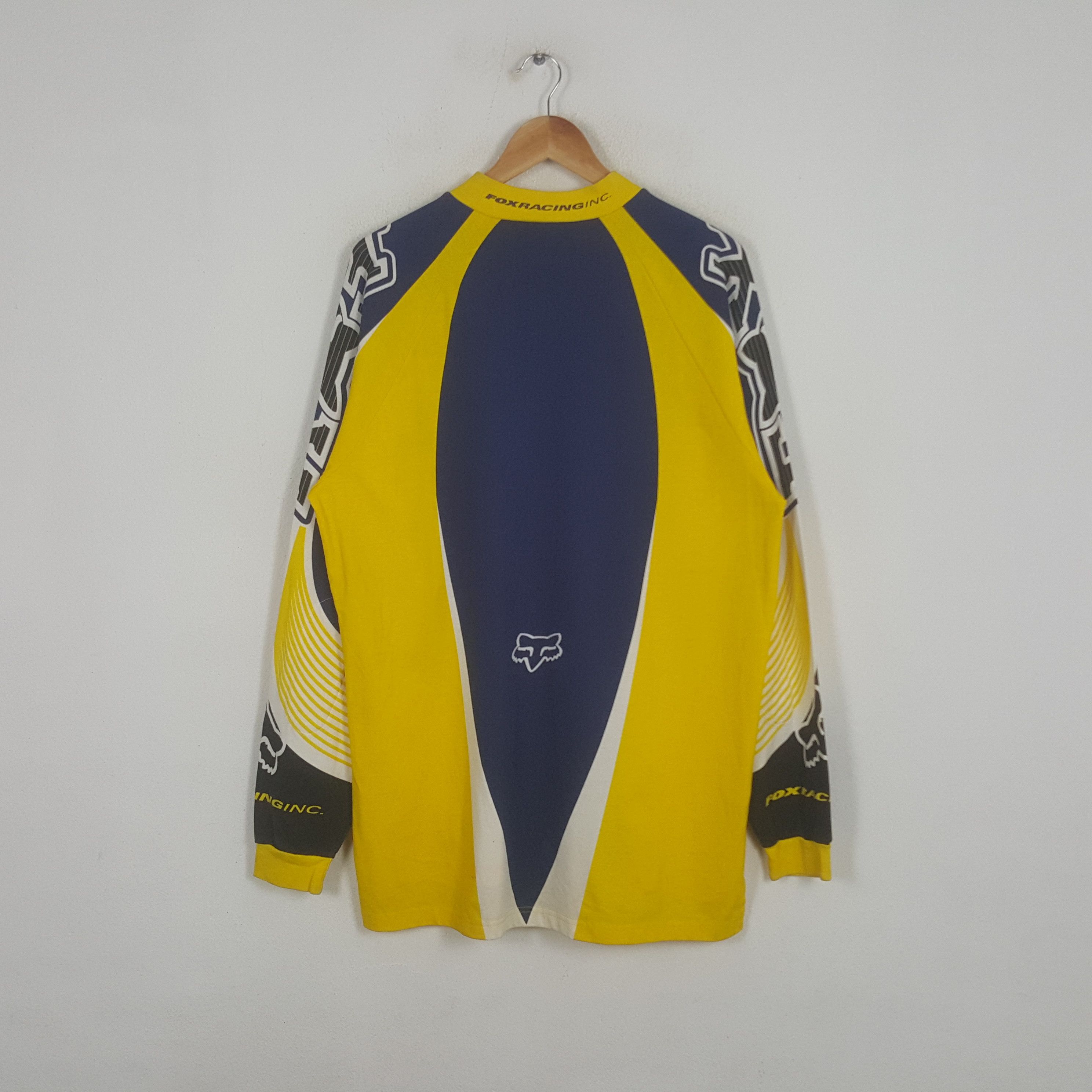 Fox Racing × Vintage Vintage Fox Racing Extreme Motorcross Long Sleeve Tshirt Size US XL / EU 56 / 4 - 3 Thumbnail