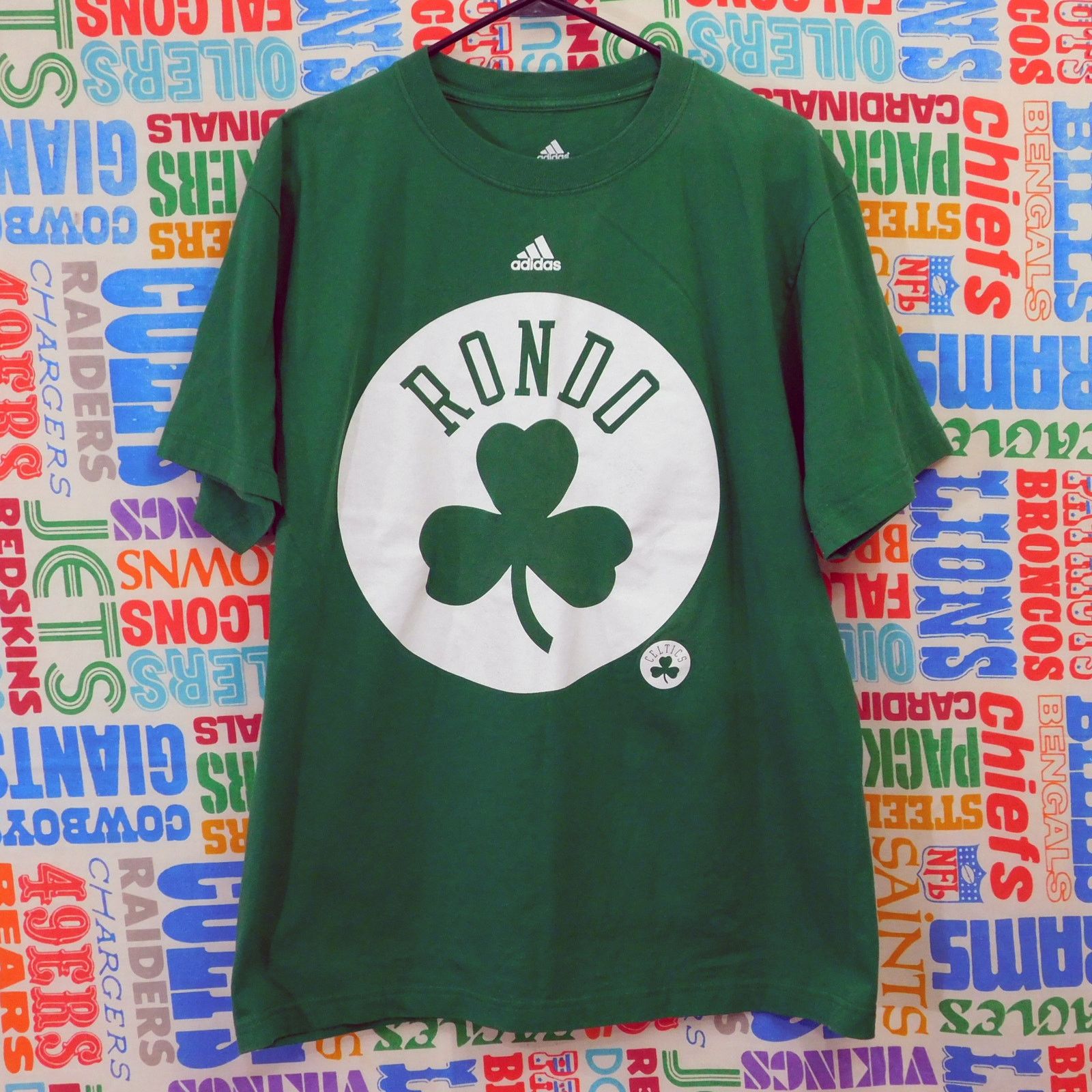 Adidas Boston Celtics Shaquille O Neal Big buy Shamrock Vintage T shirt Large Green