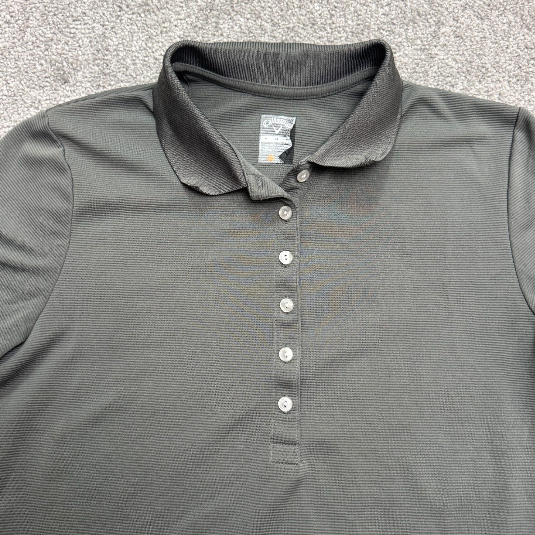 Callaway Callaway Opti Dry Performance Polo Shirt Womens Medium Gray Golf Tennis Active Casual Polo Shirt Callaway Brand Size M / US 6-8 / IT 42-44 - 3 Thumbnail