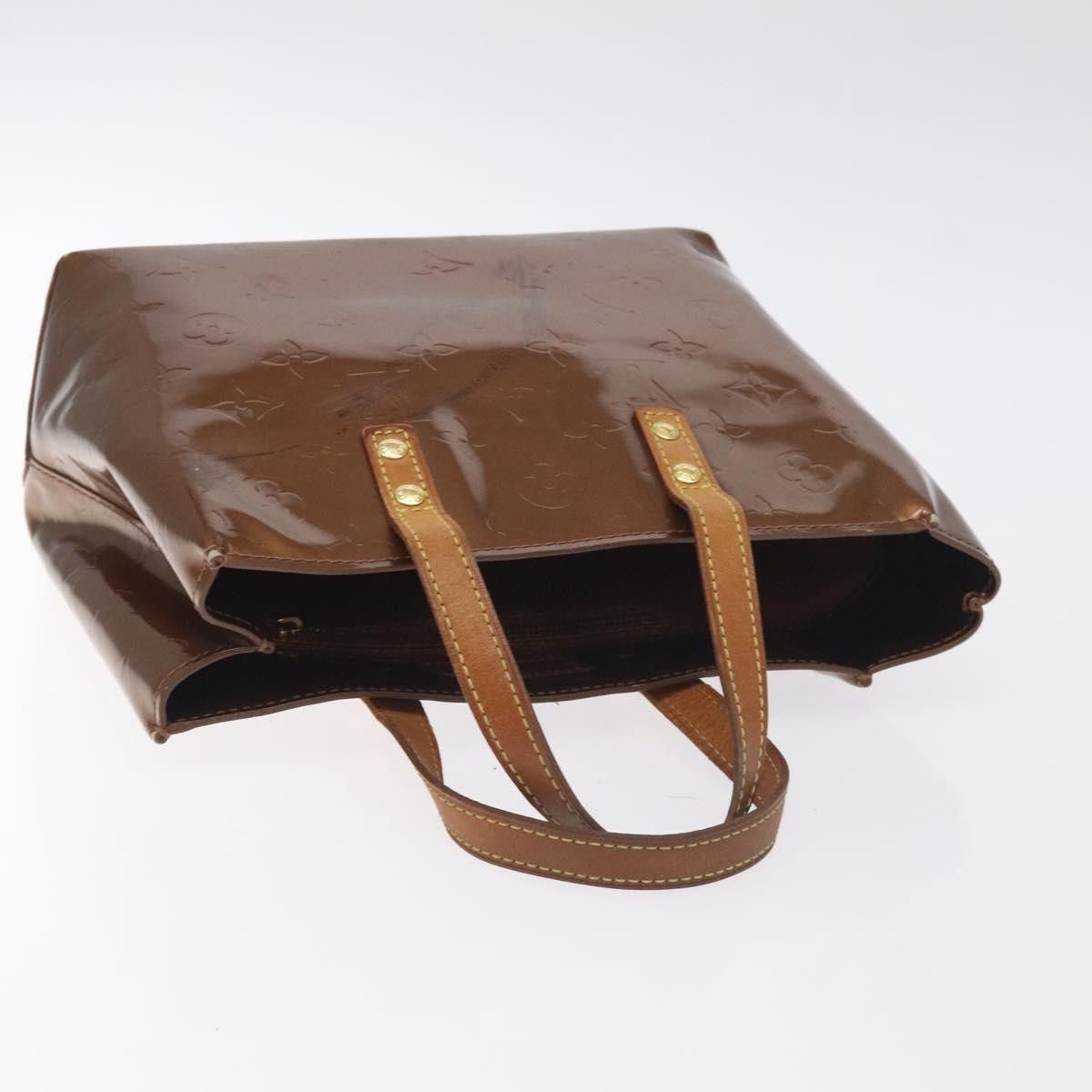 Louis Vuitton LOUIS VUITTON Monogram Vernis Reade PM Hand Bag Bronze Size ONE SIZE - 6 Thumbnail