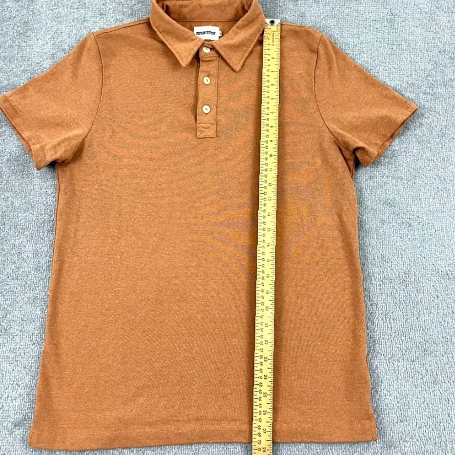 Taylor Stitch Taylor Stitch Polo Shirt Mens Size M Orange Recycled Cotton Blend Casual Shirt Polo Mens Orange Taylor Stitch Clothing Classic Logo Sports Shirt Size US M / EU 48-50 / 2 - 5 Thumbnail