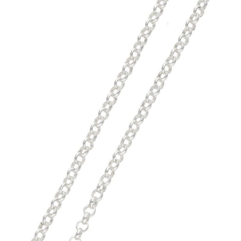 Chrome Hearts Silver Roll Chain Necklace