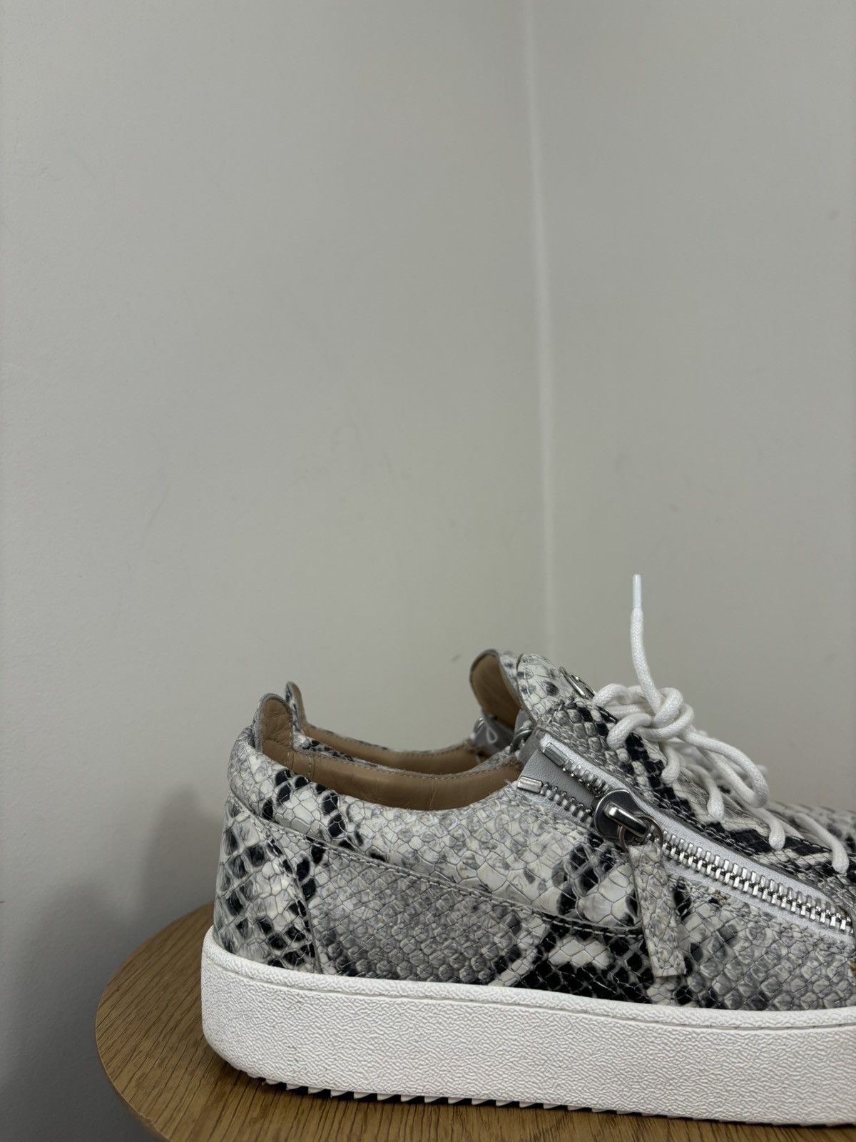 Giuseppe Zanotti Giuseppe Zanotti May London Roccia Snakeskin Sneakers Shoes Size US 9 / EU 42 - 5 Thumbnail