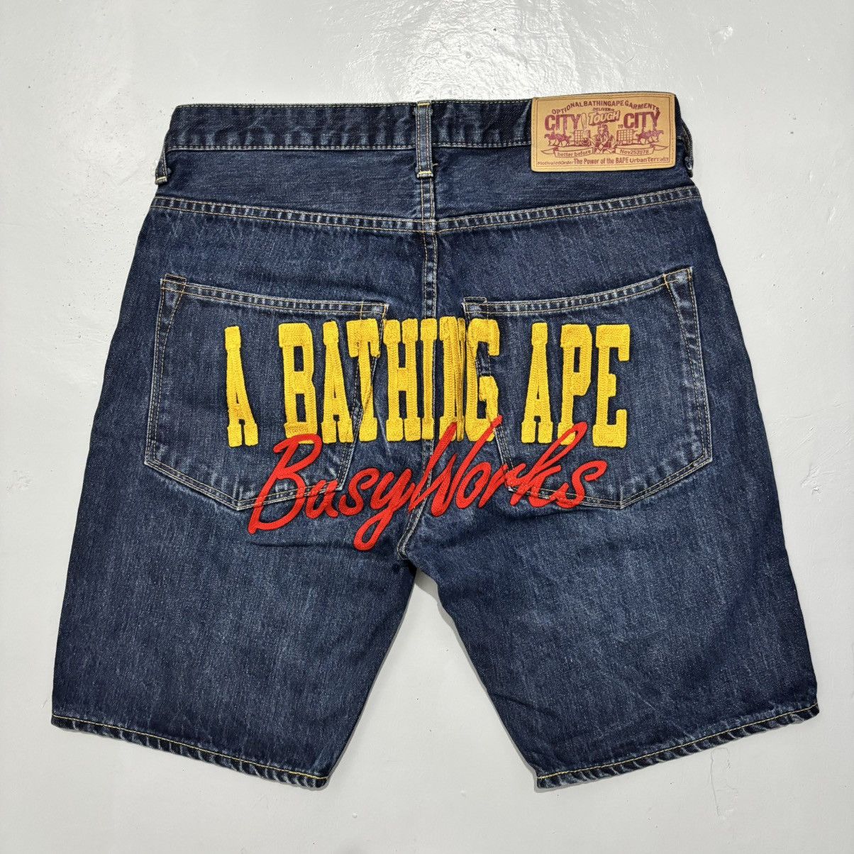 BAPE OG BUSY WORKS JORTS