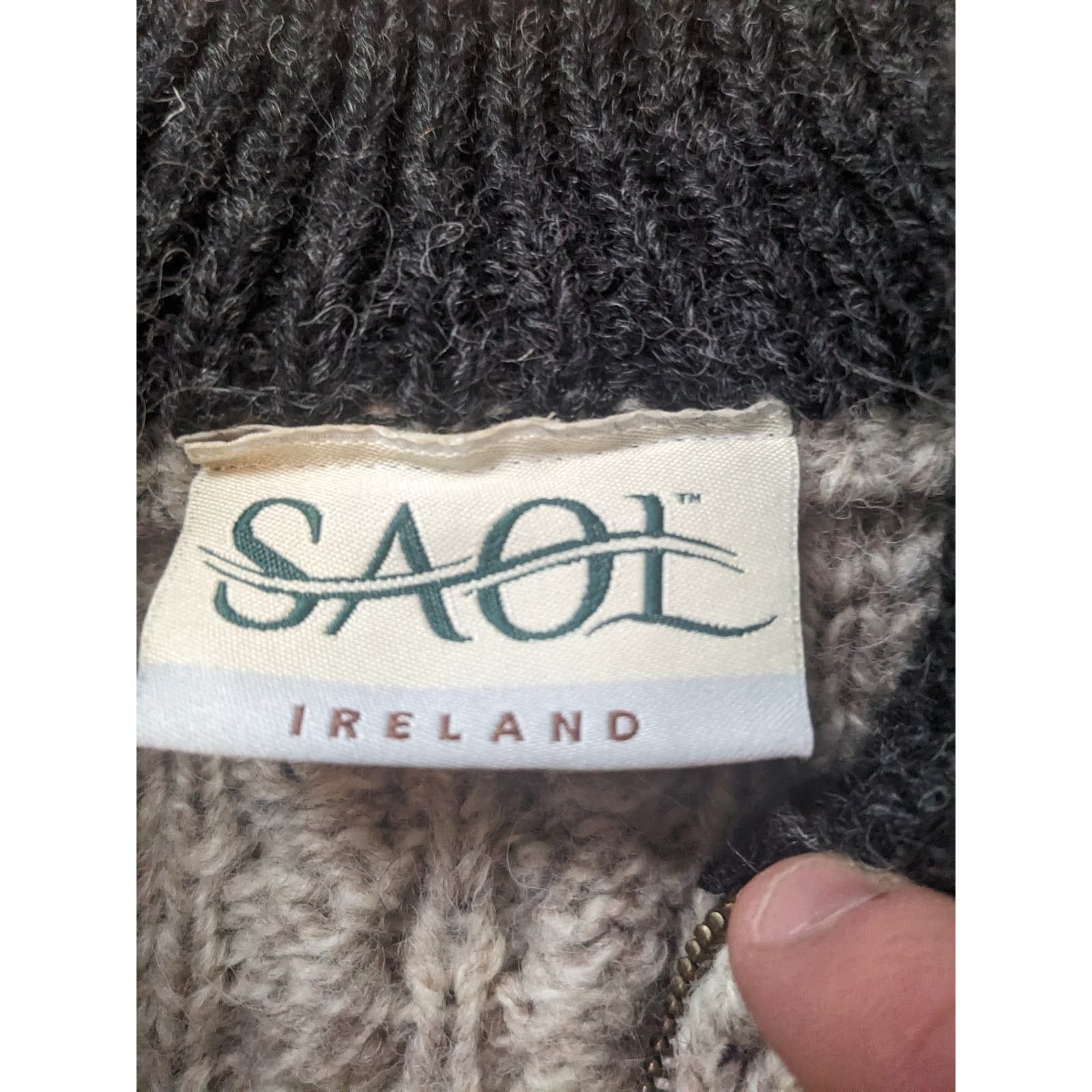Magee Saol Ireland Wool 1/4 Zip Sweater Size US XL / EU 56 / 4 - 2 Thumbnail