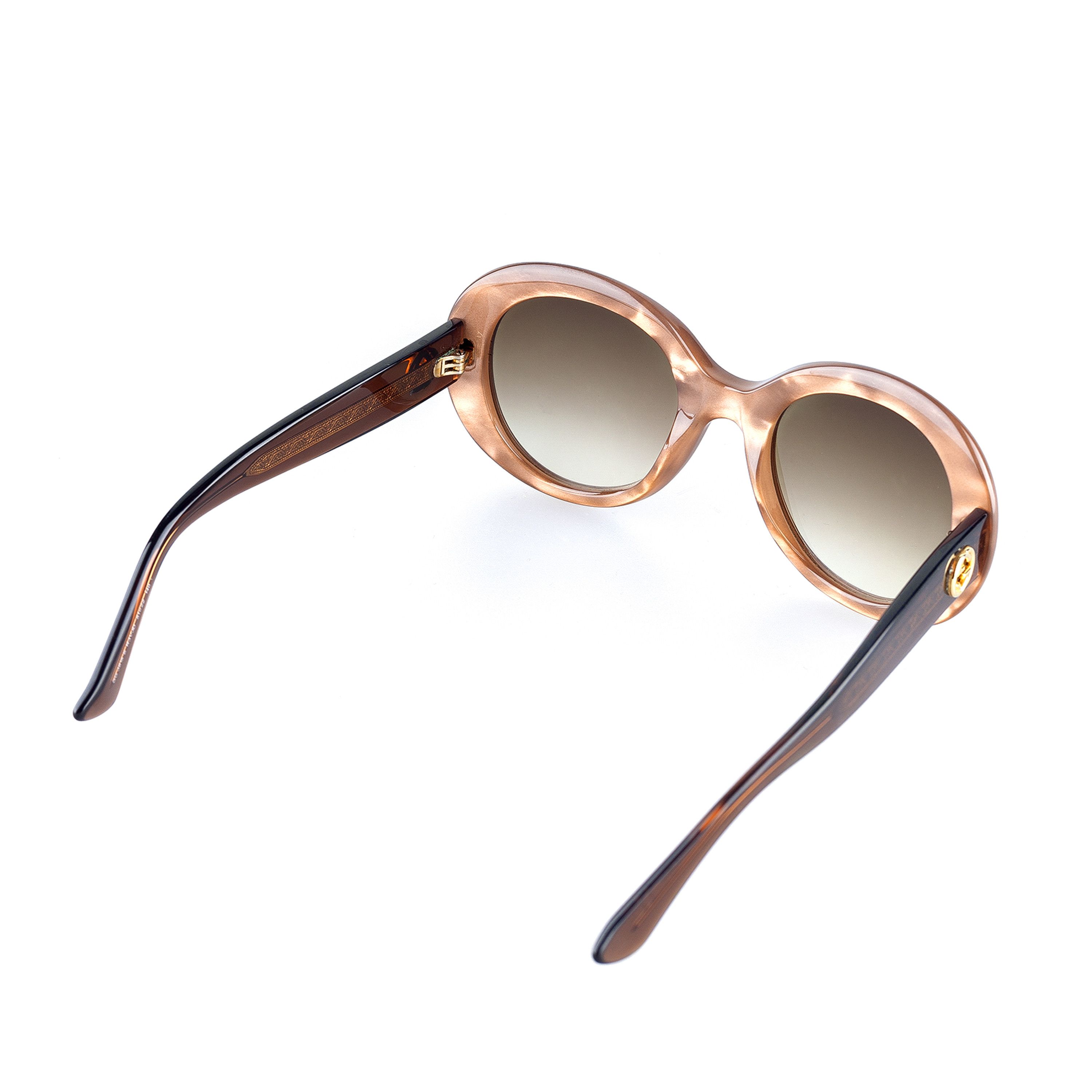 Gucci Gucci GG 3815/S R3VJD Vintage Brown Rounded Sunglasses Size ONE SIZE - 4 Thumbnail