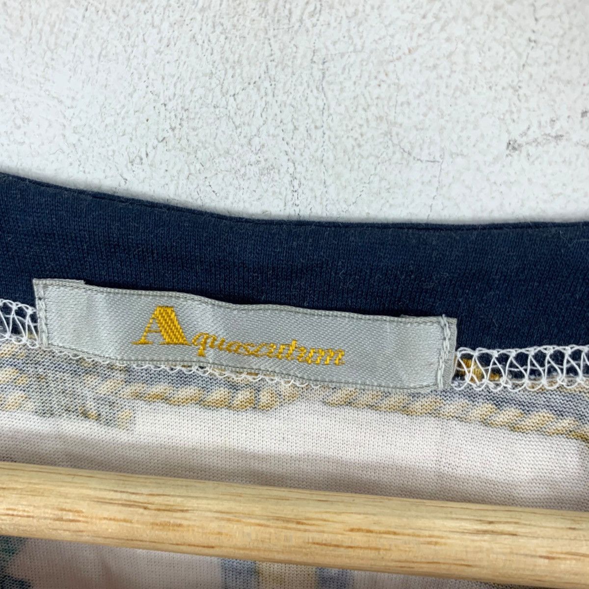 Aquascutum Vintage AQUASCUTUM LONDON BAROQUE Nautical AOP Tee Shirt Top Size M / US 6-8 / IT 42-44 - 6 Thumbnail
