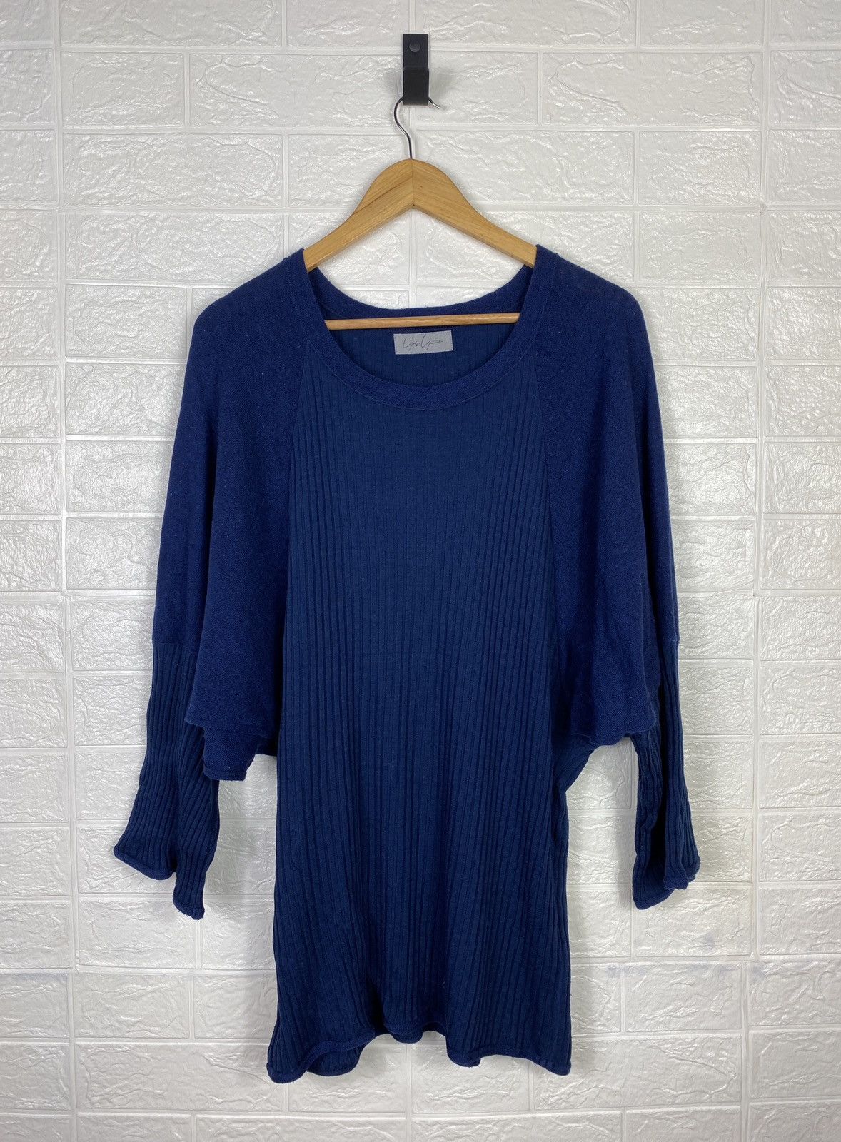 Japanese Brand × Vintage × Yohji Yamamoto Yohji Yamamoto Wool Sweater Blue Size M Size M / US 6-8 / IT 42-44 - 1 Thumbnail