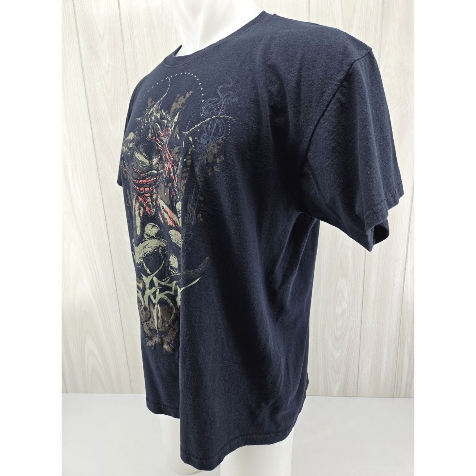 Fruit Of The Loom DISKREET Band T Shirt XL Large Black Mens Short Sleeve T-Shirt Band XL Size US XL / EU 56 / 4 - 4 Thumbnail