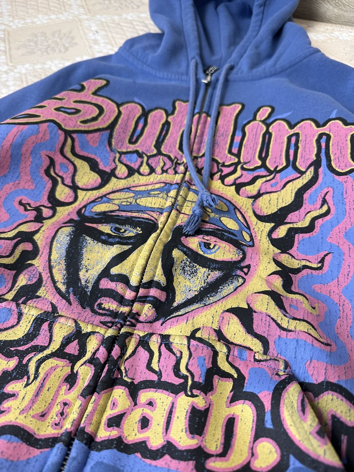 Sublime 🔥 Sublime Y2K Boxy Zip Graphic Punk Hip Hop Band Hoodie Rock Size US M / EU 48-50 / 2 - 3 Thumbnail