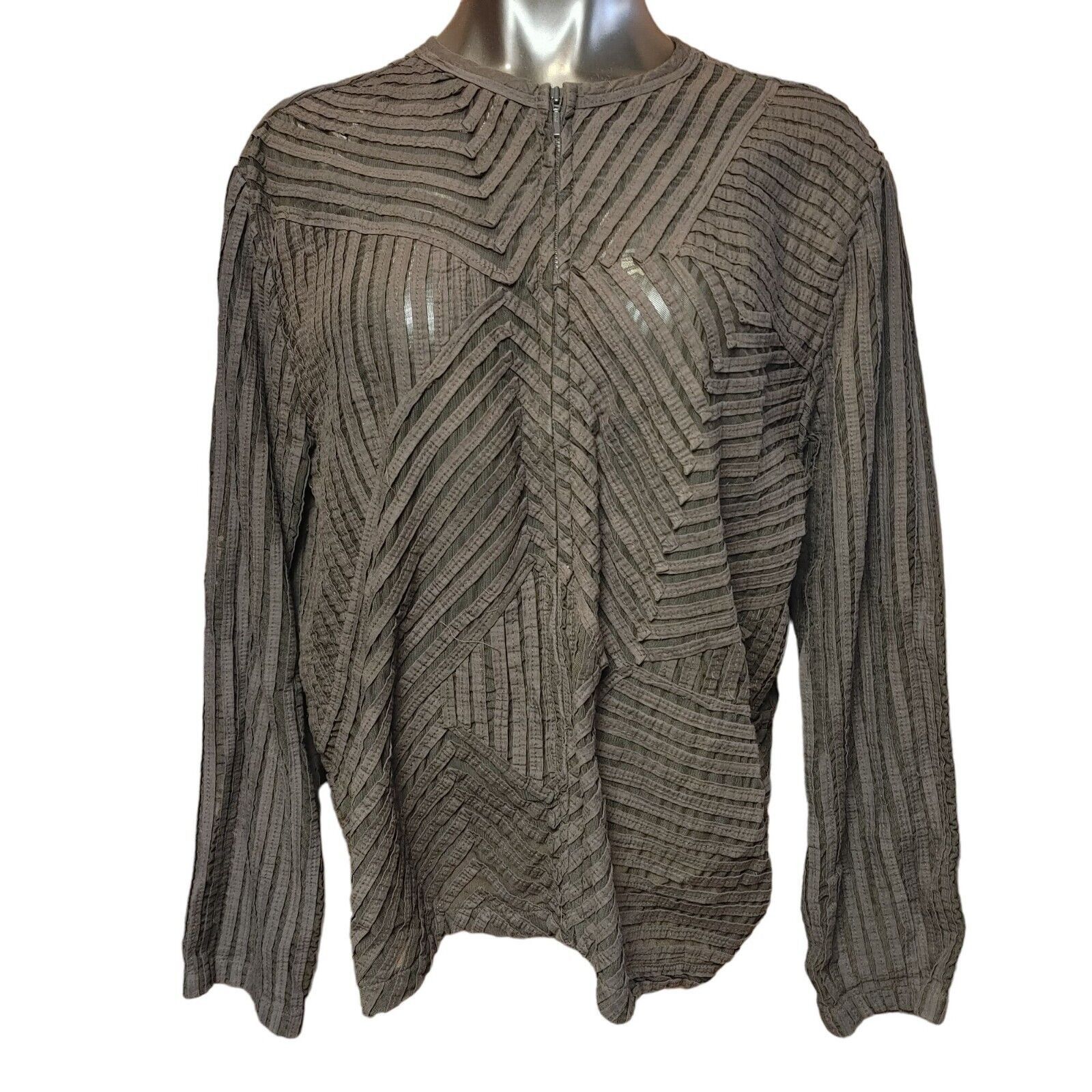 Chicos Chico's Women's Black Nylon Sheer Long Sleeve Top 3 Size 3XL / US 20-22 - 1 Thumbnail