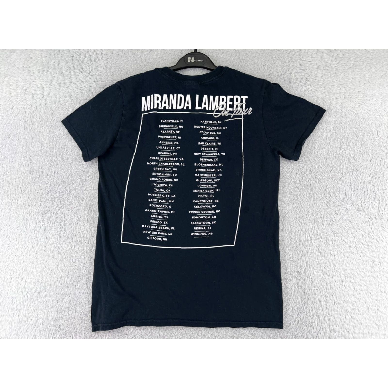 Vintage Miranda Lambert Women's T-Shirt Small Black Music Concert 2020s Crew Neck Casual Size S / US 4 / IT 40 - 2 Thumbnail