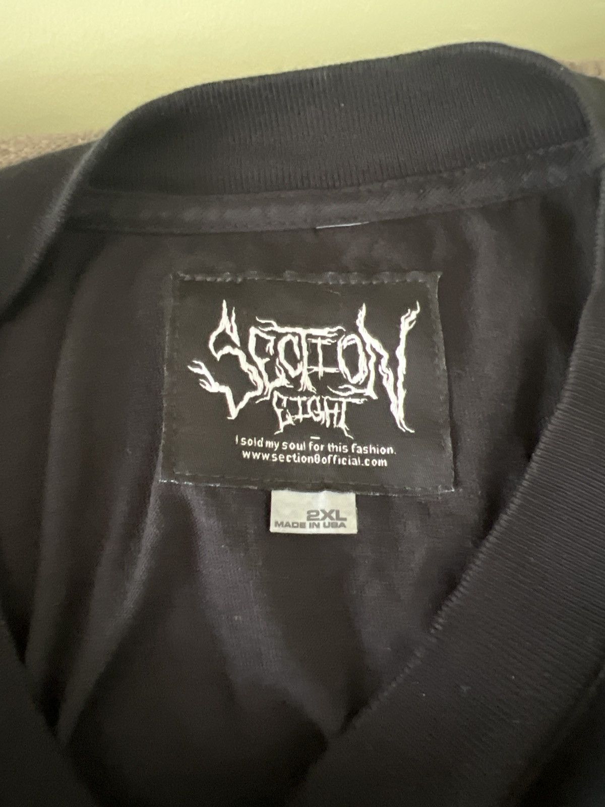 Section 8 Section Eight Grim Reaper Tee Size US XXL / EU 58 / 5 - 7 Thumbnail