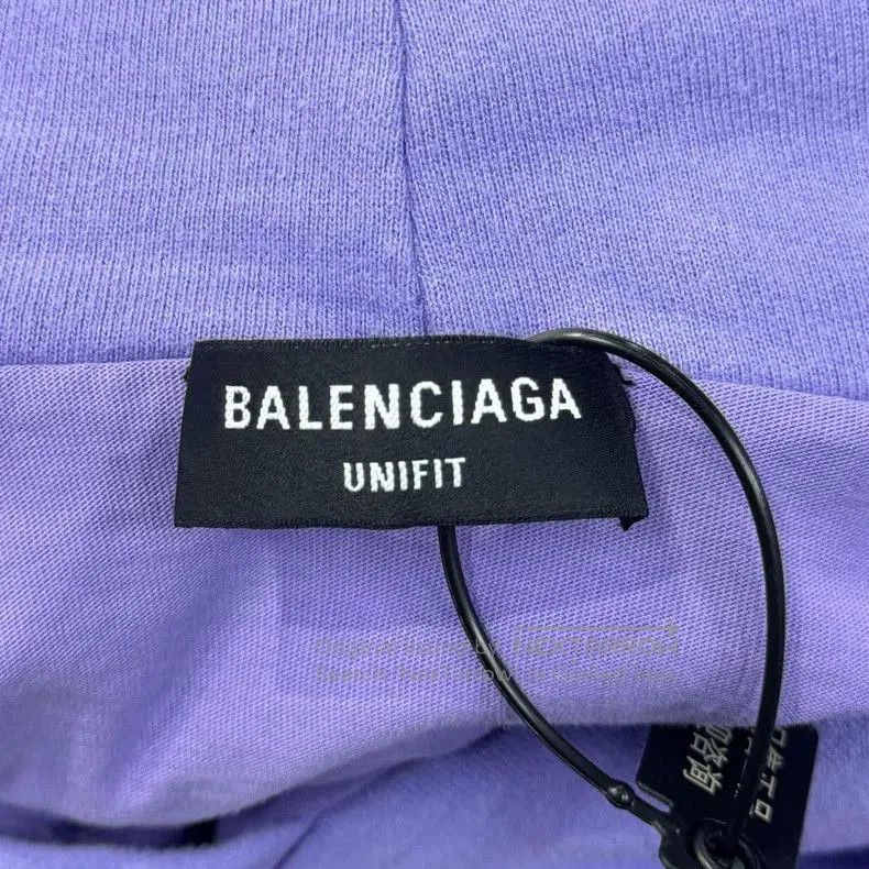 Balenciaga Balenciaga Distressed Logo Purple Hoodie. Size US XS / EU 42 / 0 - 4 Thumbnail