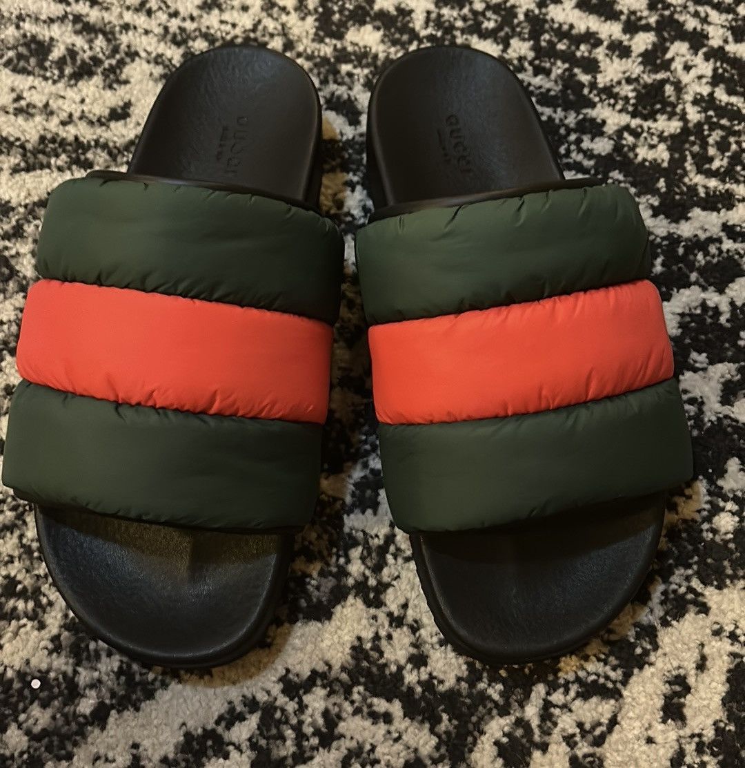 Gucci Gucci Padded Web Sandal Slide size 41 Size US 11 / IT 41 - 2 Thumbnail