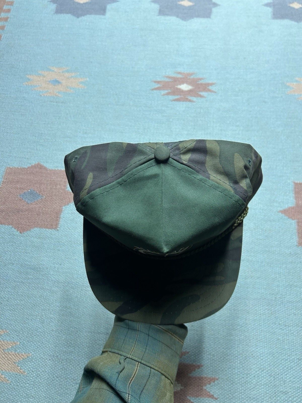 Vintage Vtg SnapBack hat camo Meauwataka militia Michigan woodland Size ONE SIZE - 3 Thumbnail