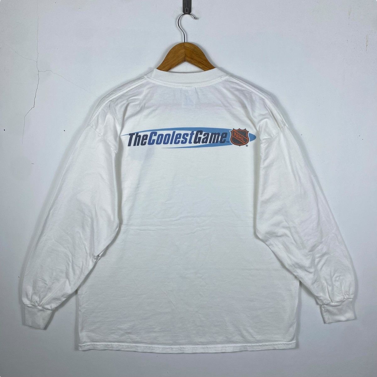 NHL Vintage 00's NHL The Coolest Game Graphic Longsleeve Tee Size US XL / EU 56 / 4 - 4 Thumbnail