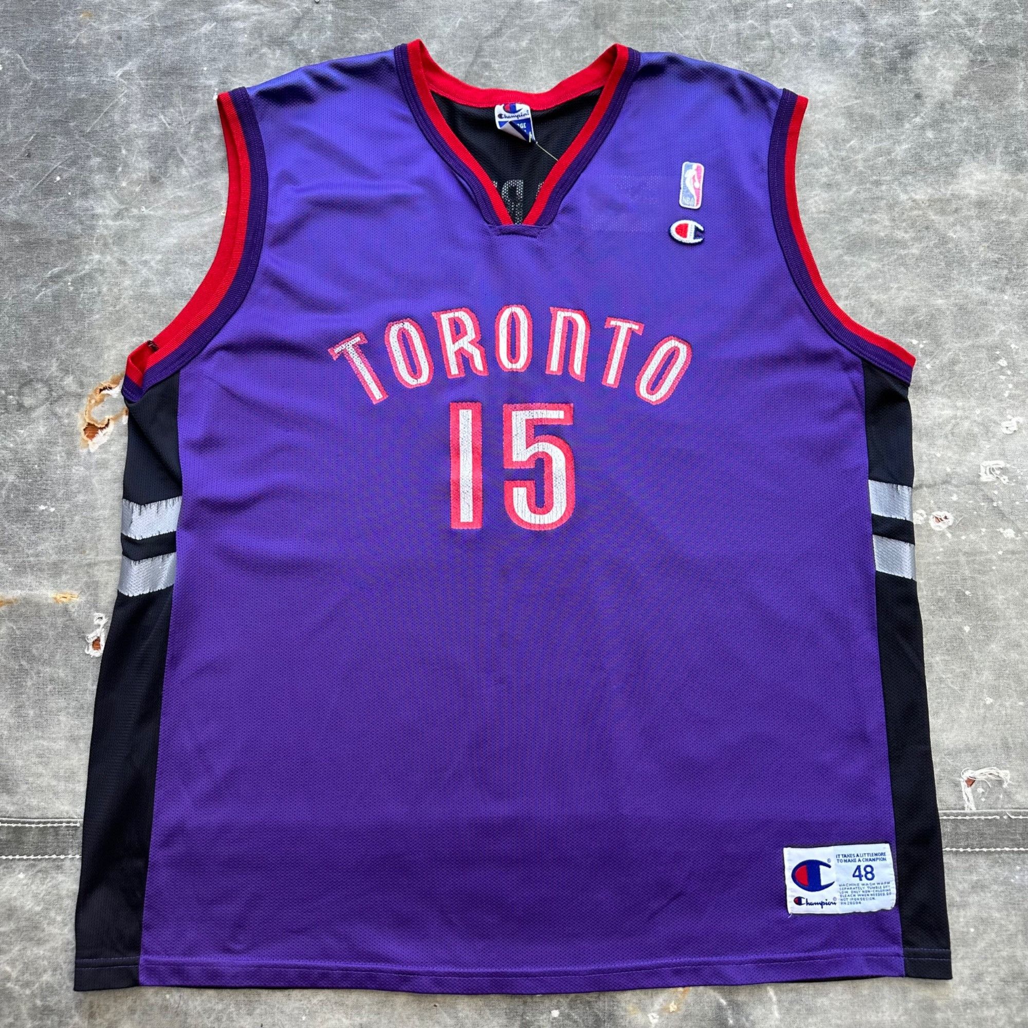 Vintage Vintage Champion Toronto Raptors Carter NBA Jersey Size US XL / EU 56 / 4 - 1 Thumbnail