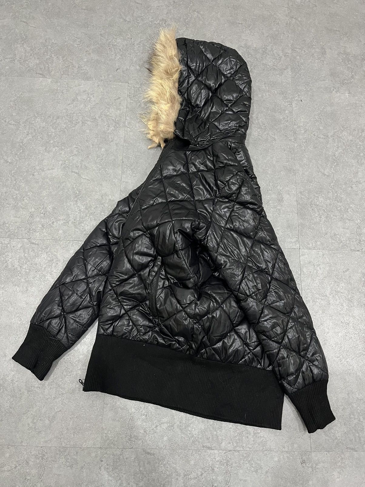 Le Grande Bleu (L.G.B.) 2000s Von Dutch Lgb Style KMRii Puffer Faux Fur Down Jacket Size US M / EU 48-50 / 2 - 3 Thumbnail