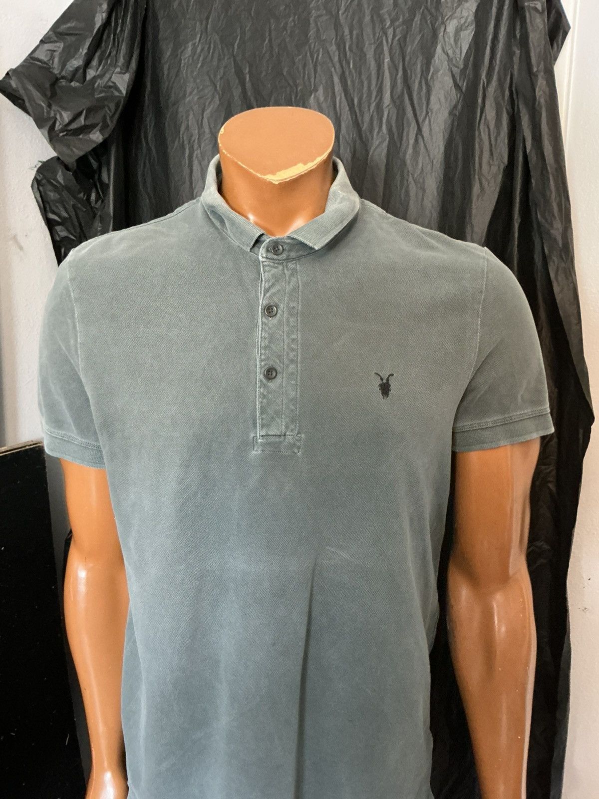 Allsaints AllSaints Spitalfields Sandringham Ram Skull S/S Polo Shirt Size US L / EU 52-54 / 3 - 12 Thumbnail