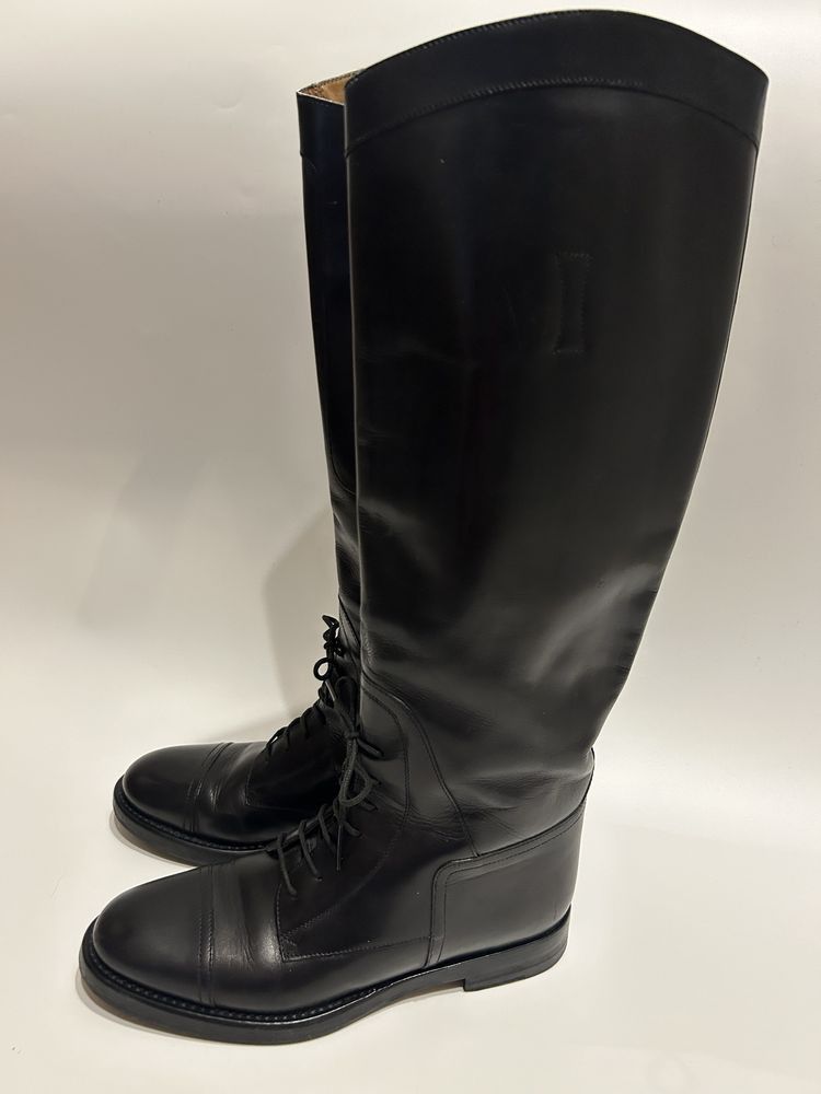 Gucci Gucci Leather Lace Up Equestrian Leather High Boots Size US 6 / IT 36 - 2 Thumbnail