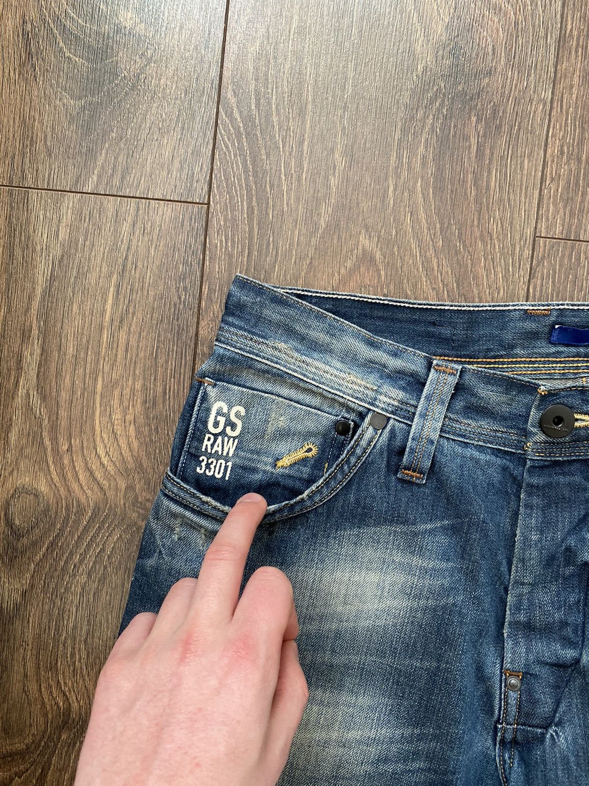 G-Star × Vintage Vintage G-Star Raw Faded Denim Jeans Japanese Y2K Size 30/32 Size US 32 / EU 48 - 5 Thumbnail