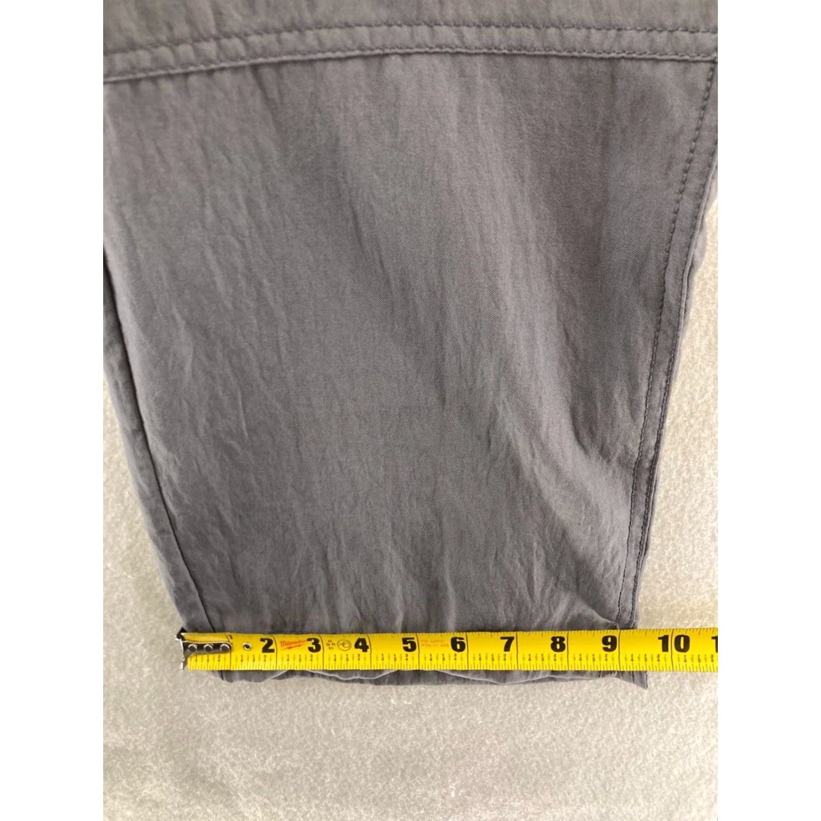 Vintage Spread Good Cheer! Scrub Pants Womens LP Gray Cargo Pocket Medical Drawstring Pants Size 36" / US 14 / IT 50 - 7 Thumbnail