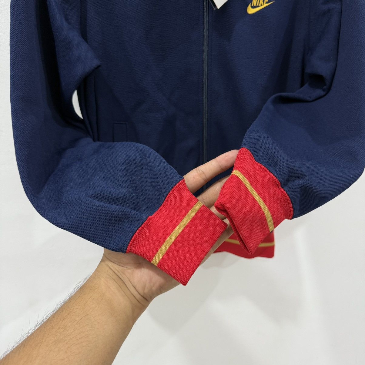 Nike × Vintage Vintage 80s Nike Tracktop Blue Tag Japan DeadStock Size US S / EU 44-46 / 1 - 2 Thumbnail