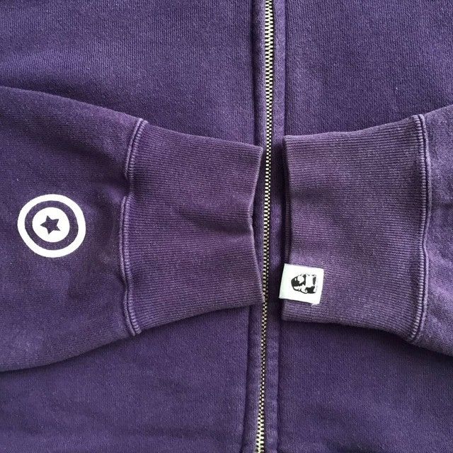 Bape × Nigo 2007 BAPE Purple camo shark full zip hoodie APE NIGO Size US L / EU 52-54 / 3 - 7 Thumbnail