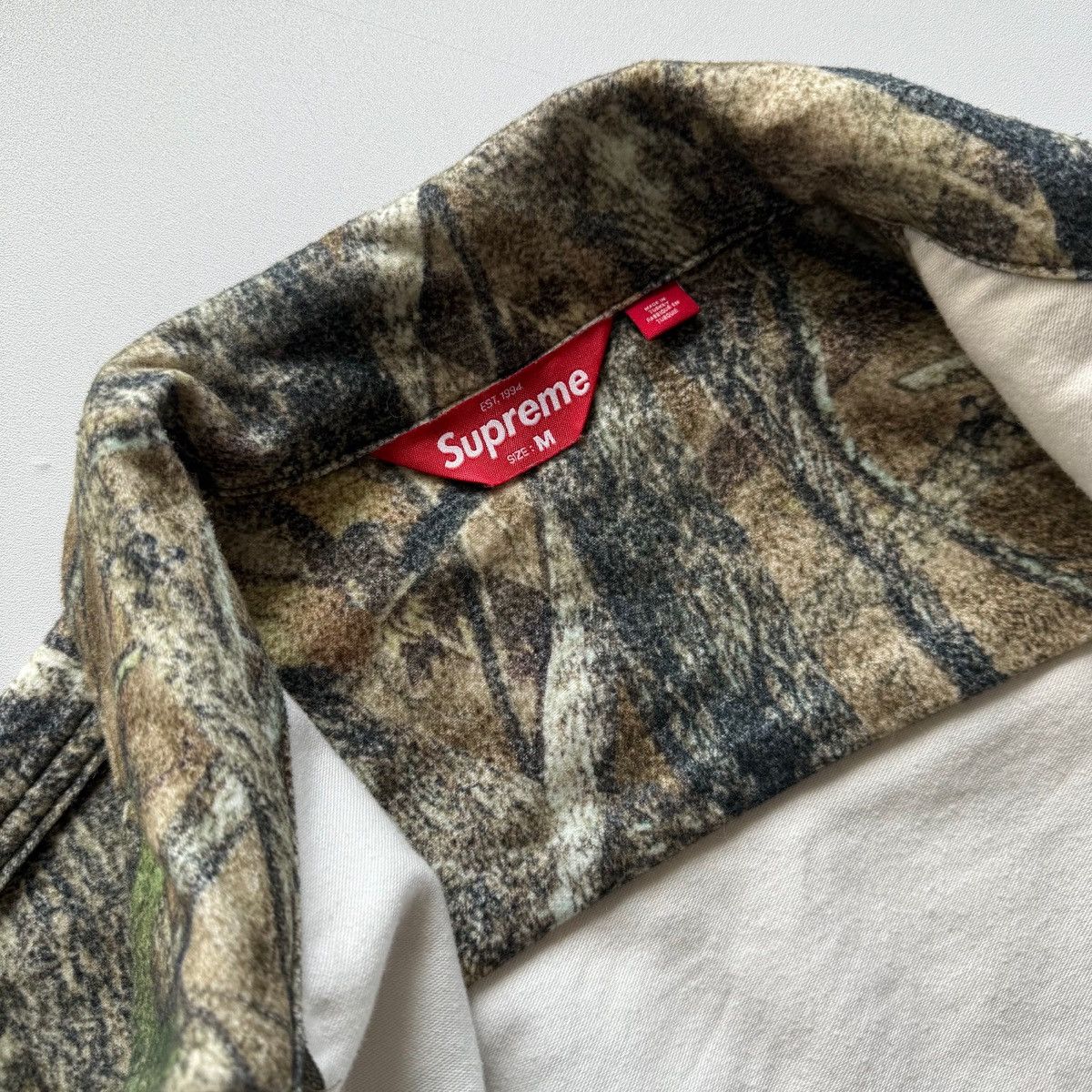 Supreme FW23 Camo Moleskin Work Jacket Size US M / EU 48-50 / 2 - 9 Thumbnail
