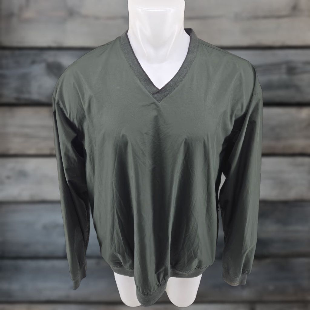 Izod VINTAGE IZOD Jacket Pullover Green 2XL Windbreaker Golf Mens Lightweight Jacket Size US XXL / EU 58 / 5 - 1 Thumbnail