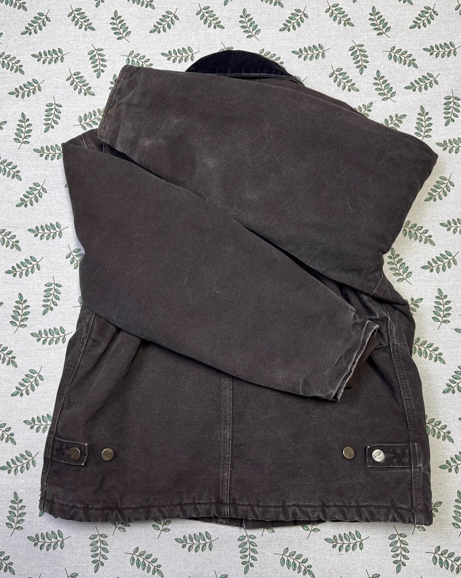 Carhartt Carhartt J22 DKB Brown M Washed Duck Canvas Jacket Size US M / EU 48-50 / 2 - 6 Thumbnail