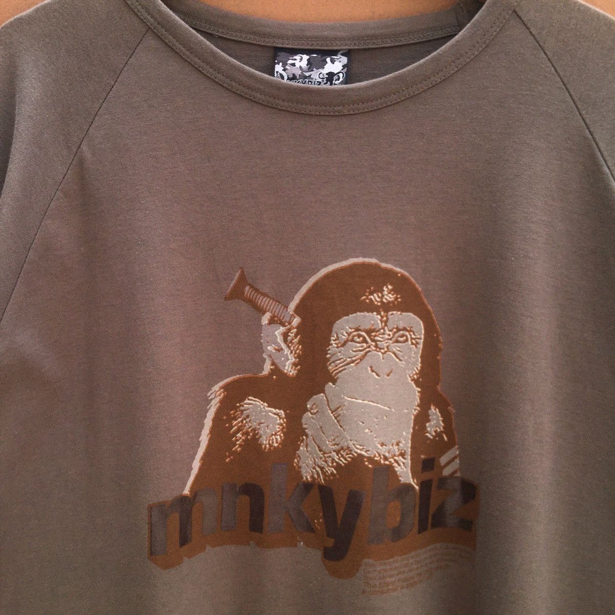 Vintage MNKYBIZ Long sleeve tee Size US XL / EU 56 / 4 - 2 Thumbnail