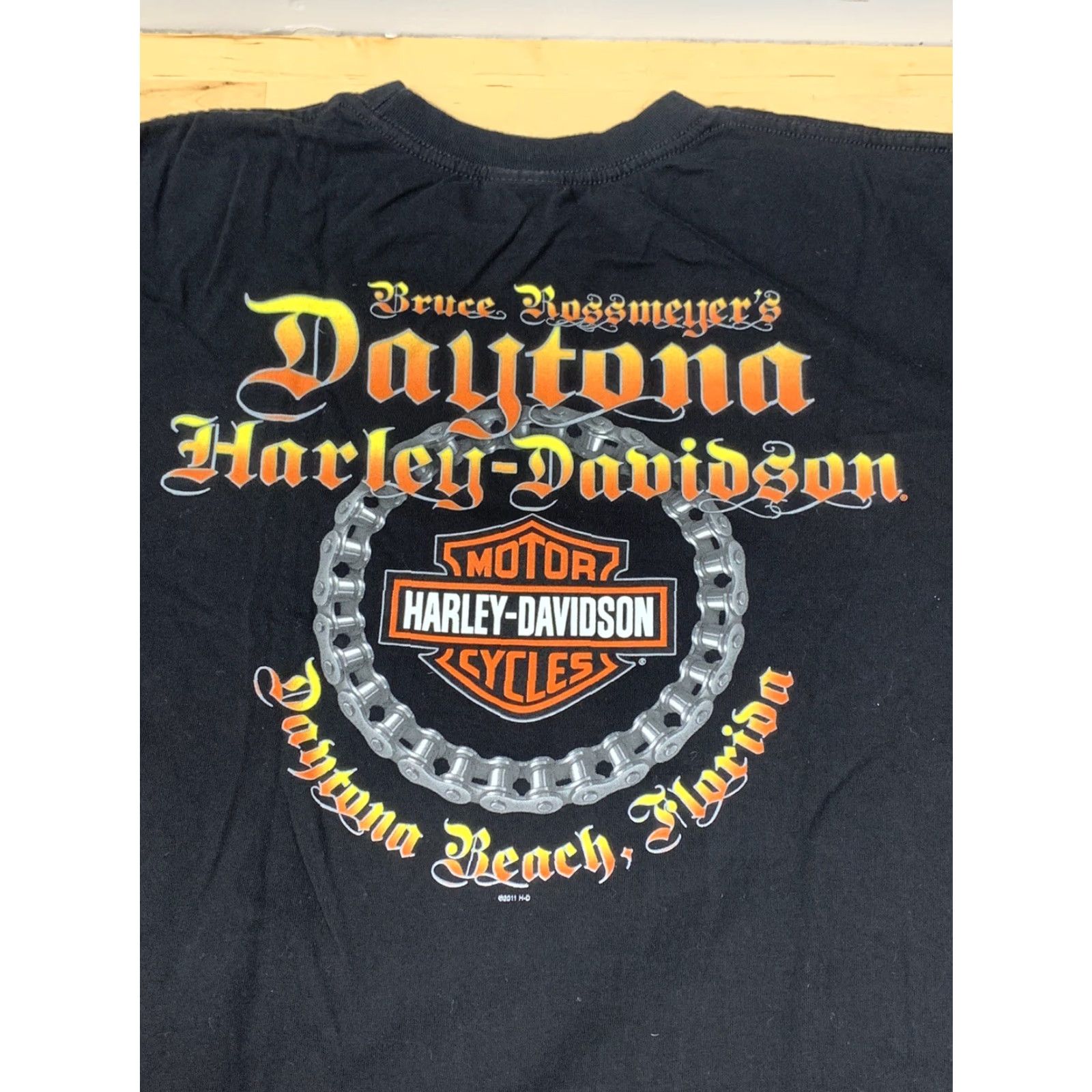 Harley Davidson Harley-Davidson Shirt Long Sleeve XL Black 70th Daytona Bike Week Graphic Print Mens Size US XL / EU 56 / 4 - 4 Thumbnail