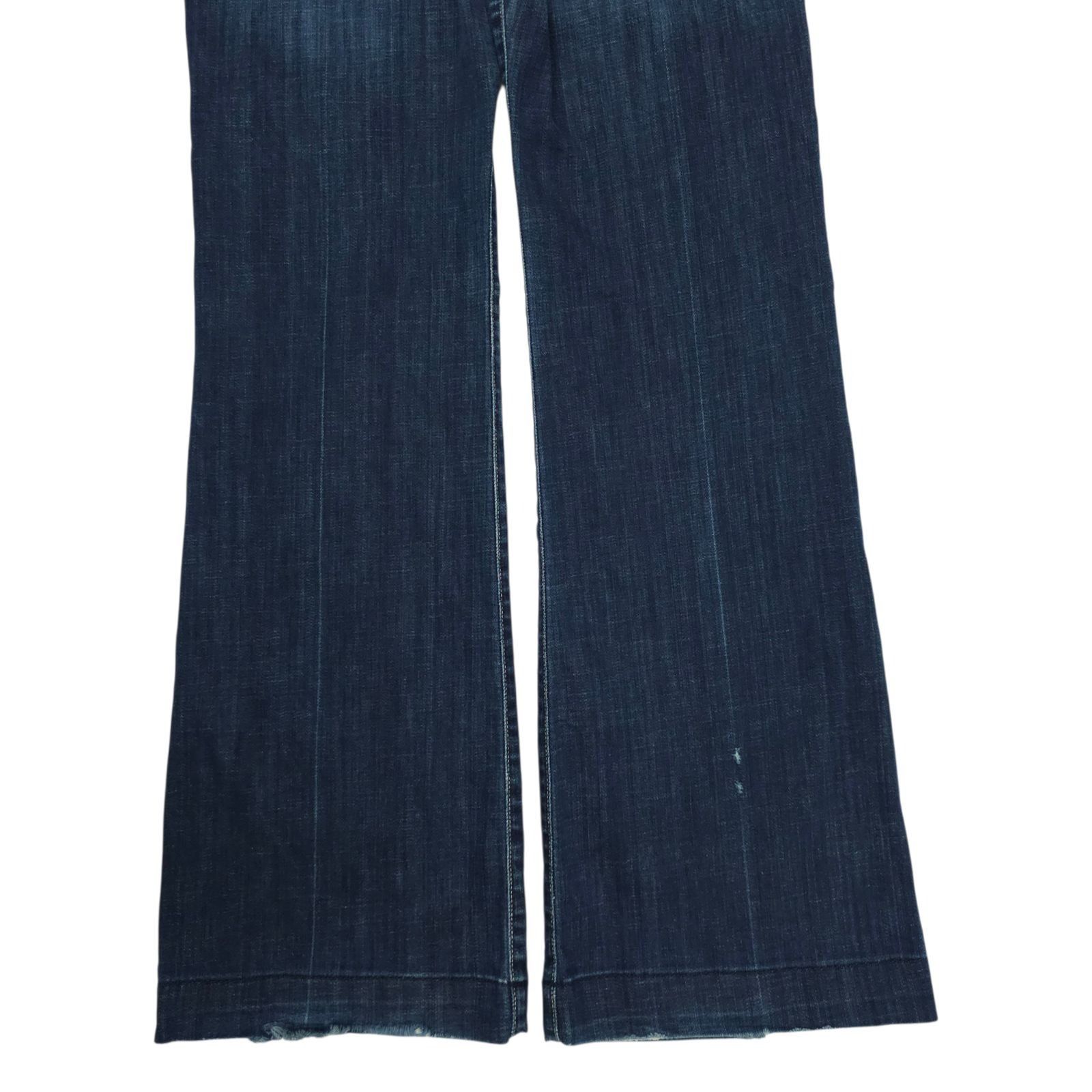 7 For All Mankind 7 For All Mankind Dojo Jeans 29 Dark Wash Wide Leg Flare Size 31" - 14 Thumbnail