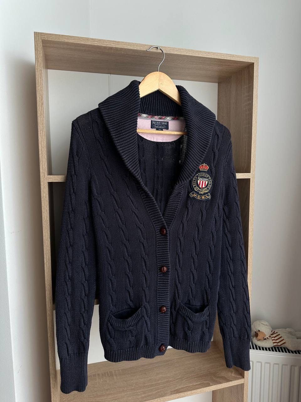 Polo Ralph Lauren × Vintage Vintage Polo Ralph Lauren Cardigan Knit Blue PRL Sweater Size US XL / EU 56 / 4 - 4 Thumbnail