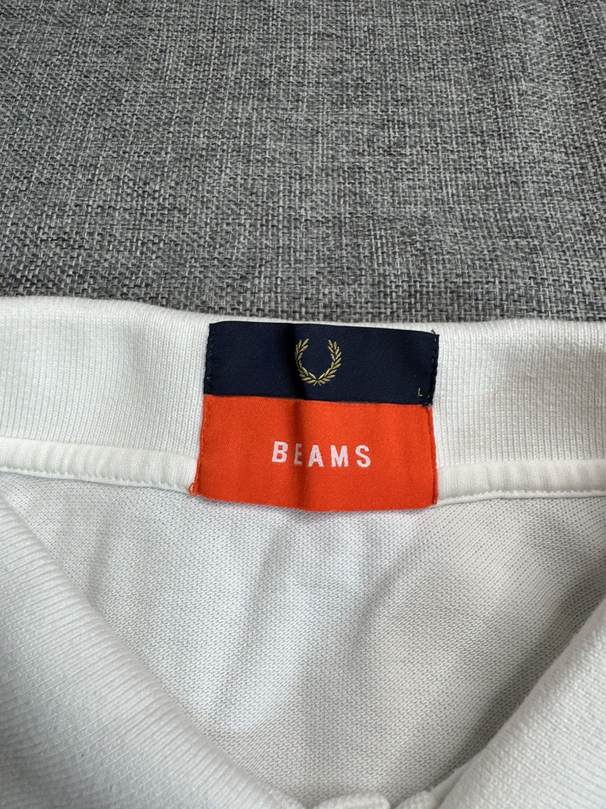 Fred Perry Fred Perry Beams Big Logo Collar white T-Shirt Size US L / EU 52-54 / 3 - 3 Thumbnail