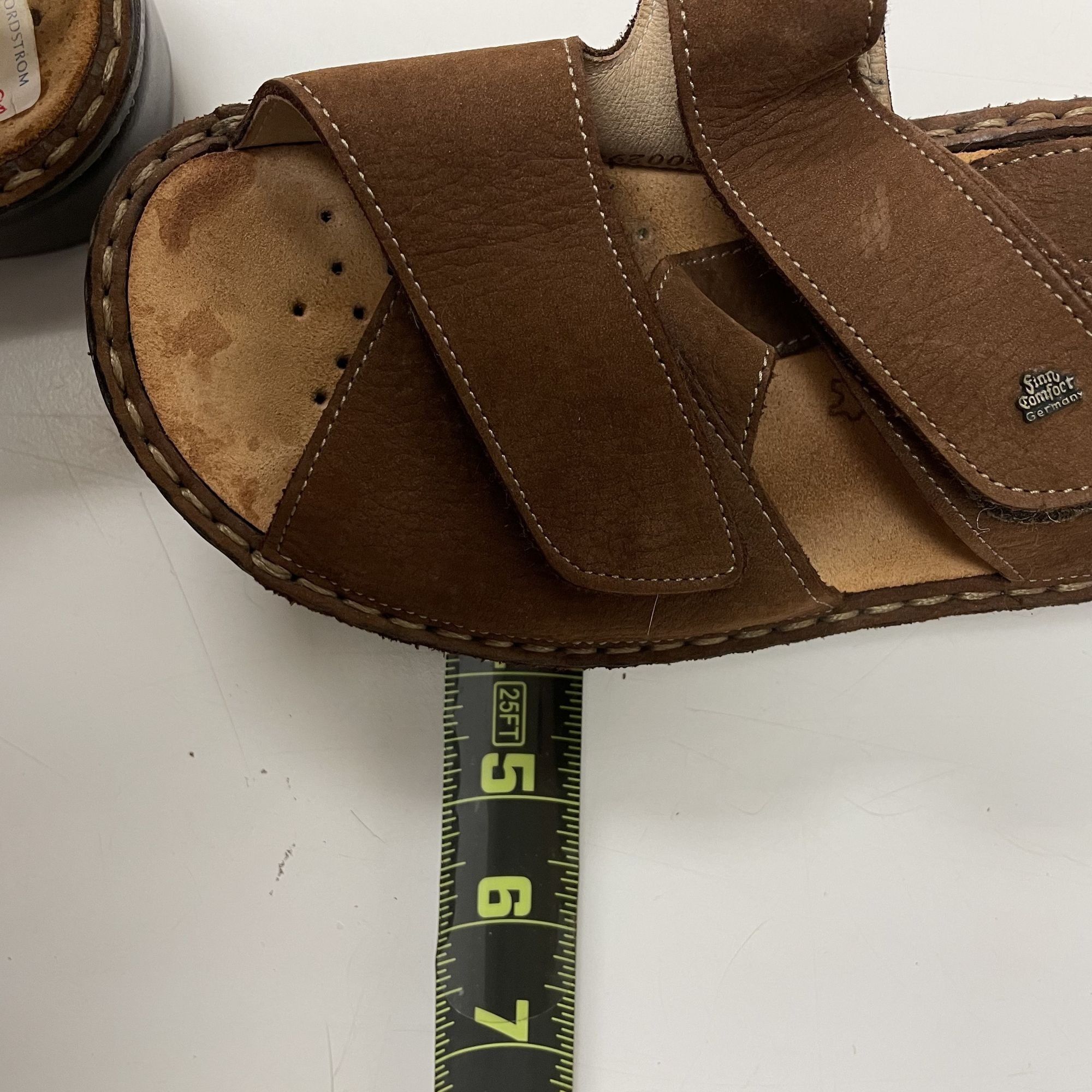 Other Finn Comfort JERSEY Sandals Nubuck Leather LOGO Sandals Size US 8 / IT 38 - 15 Thumbnail