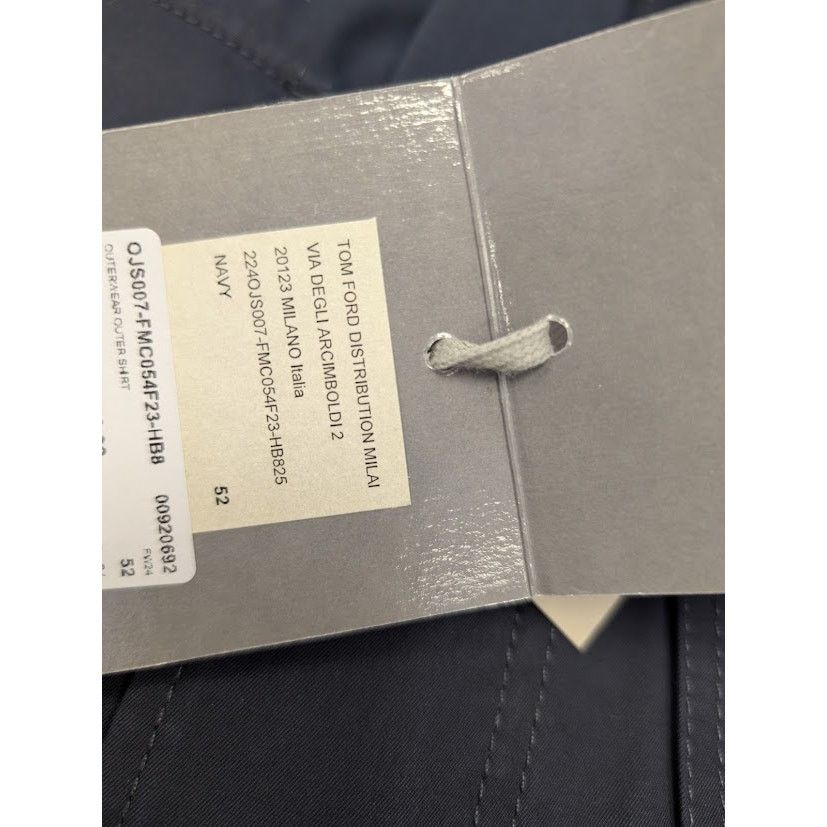 Tom Ford o1rshd1 Outerwear Outer Button up Shirt in Navy Size US L / EU 52-54 / 3 - 22 Thumbnail