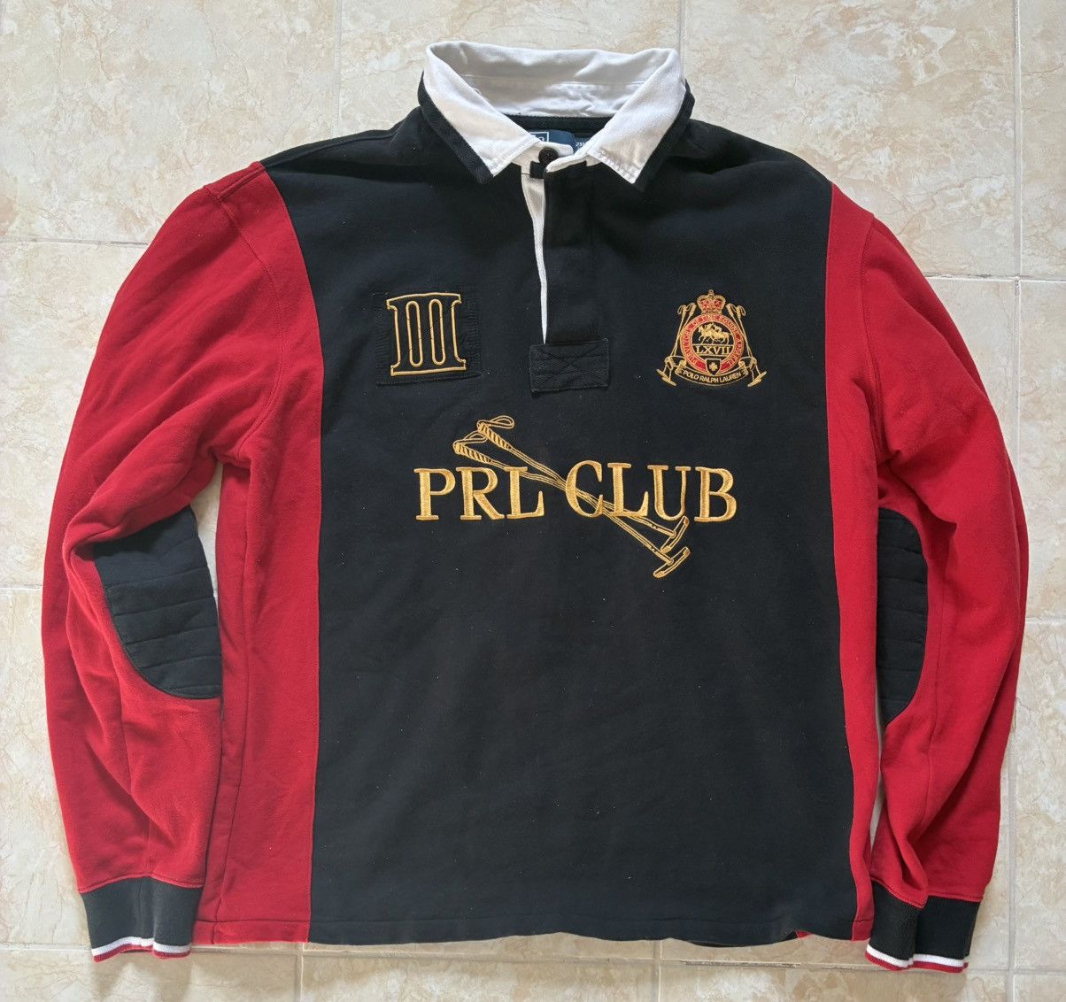 Polo Ralph Lauren Vintage 90s Ralph Lauren Embroidered Rugby Polo Size US XL / EU 56 / 4 - 1 Thumbnail