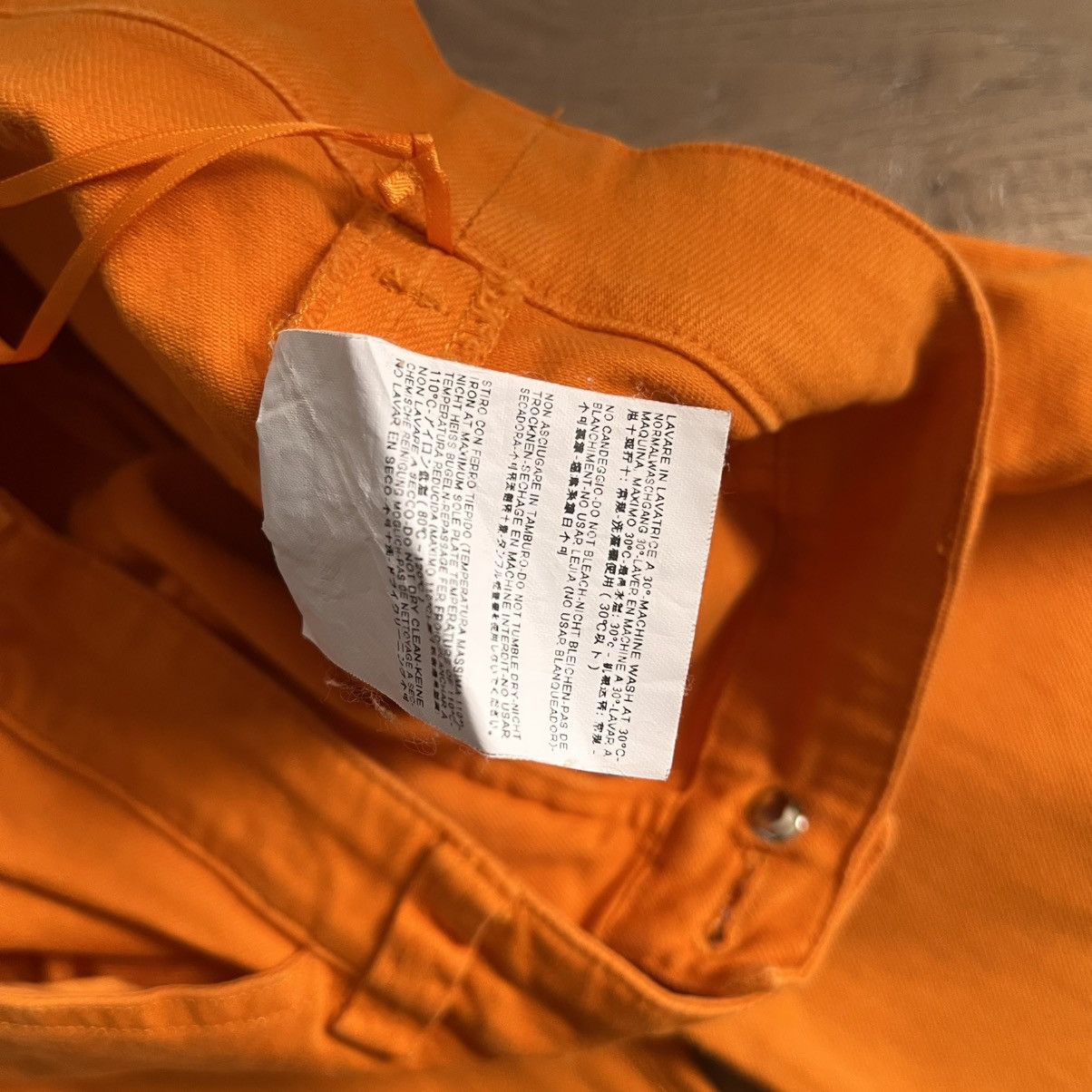 Balenciaga Balenciaga SS10 RTW Orange Jeans by Nicolas Ghesquière Size 28" / US 6 / IT 42 - 4 Thumbnail