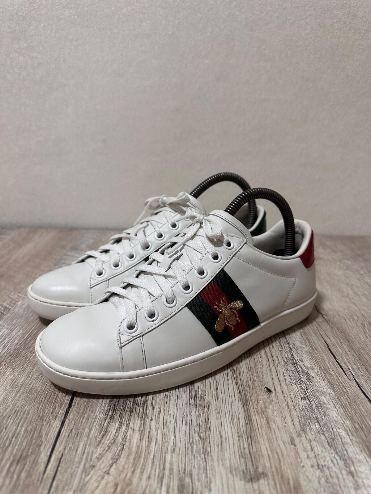 Gucci Gucci Ace Bee White Women's Sneakers Size 36 Size US 6.5 / IT 36.5 - 1 Thumbnail