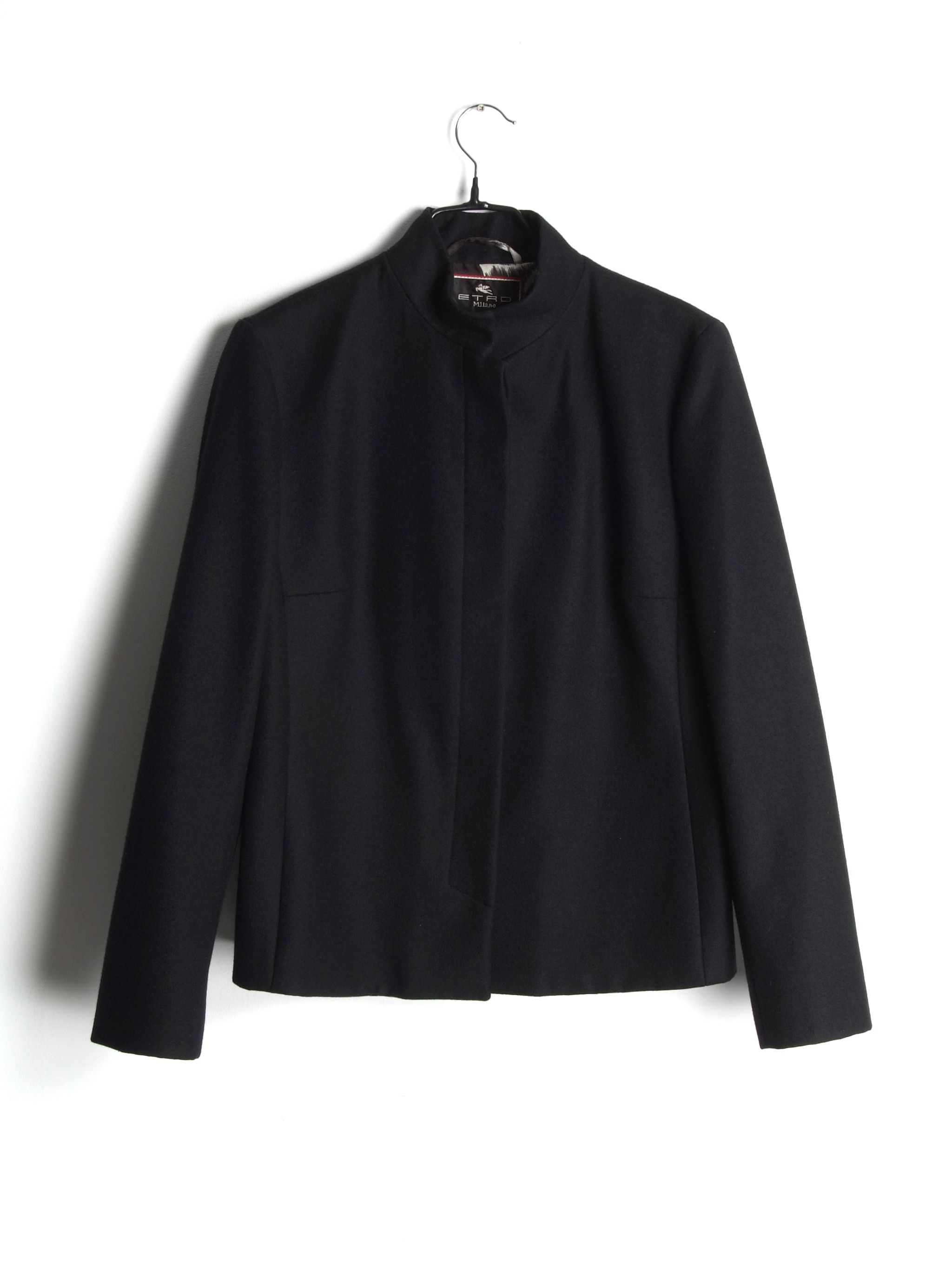 Etro Etro Milano Wool Silk Cashmere Short Light Coat Jacket Size L / US 10 / IT 46 - 2 Thumbnail