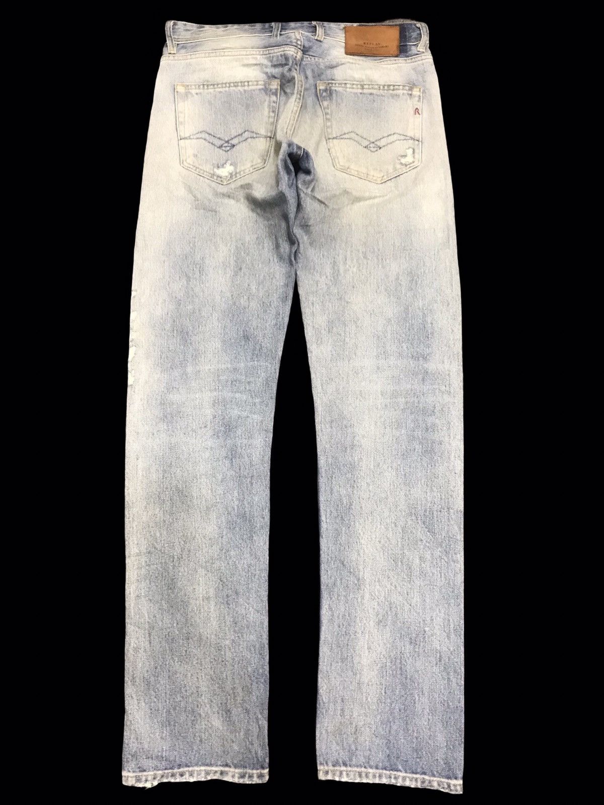Replay 💥DENIM ART💥REPLAY CRAZY BORO PATCHWORK DENIM F189 Size US 32 / EU 48 - 2 Thumbnail