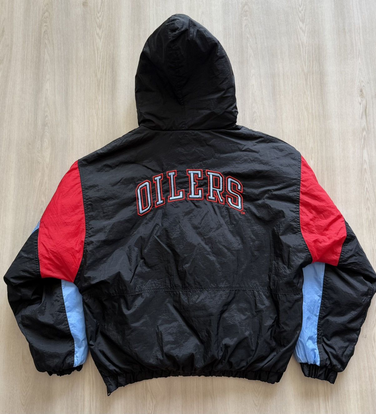 Vintage Vintage 90s Houston Oilers Competitor Pullover Jacket Sz L Size US L / EU 52-54 / 3 - 2 Thumbnail